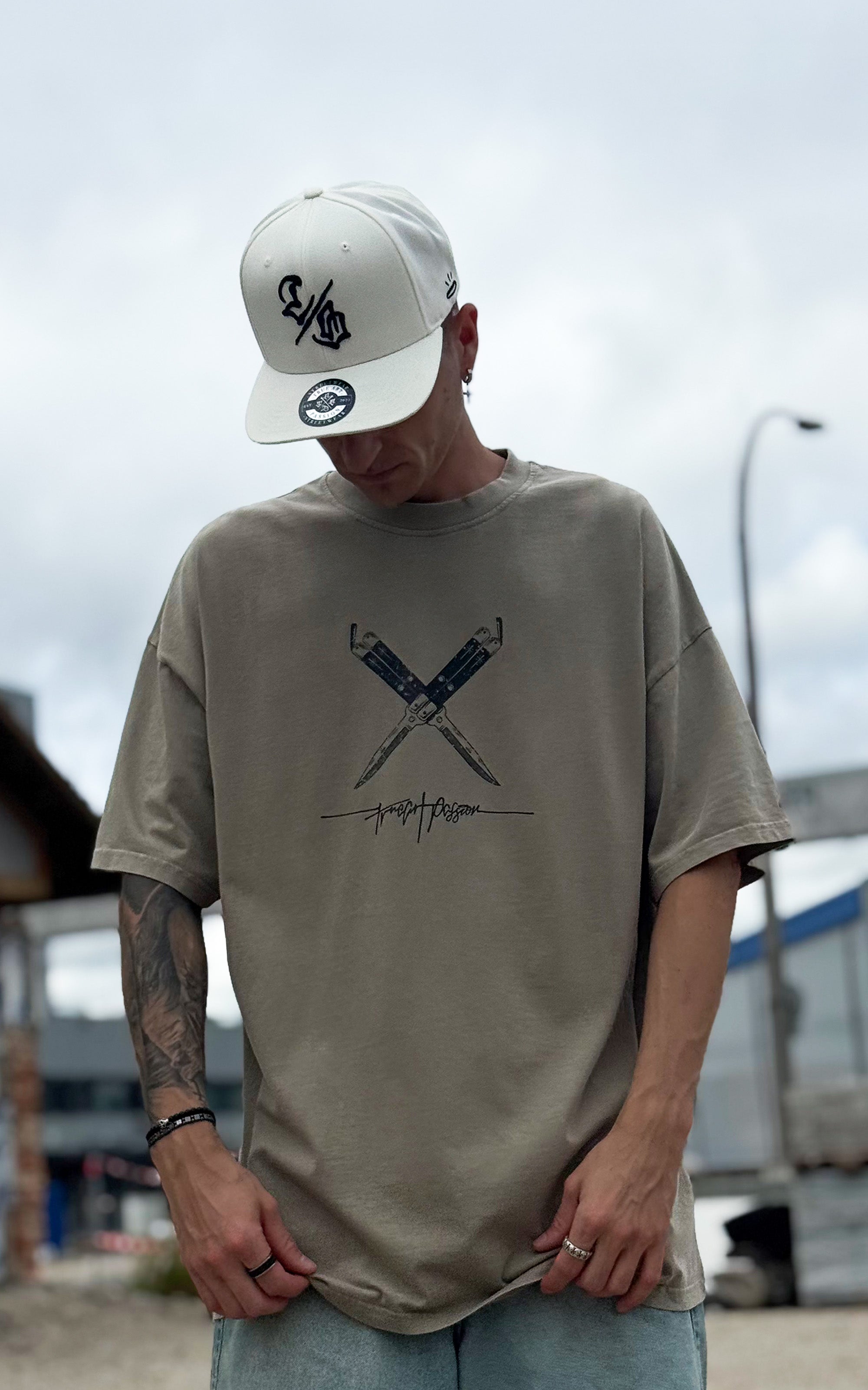 Collection of Lost Script - Heavy Oversized Tee 240GSM in a gallery layout