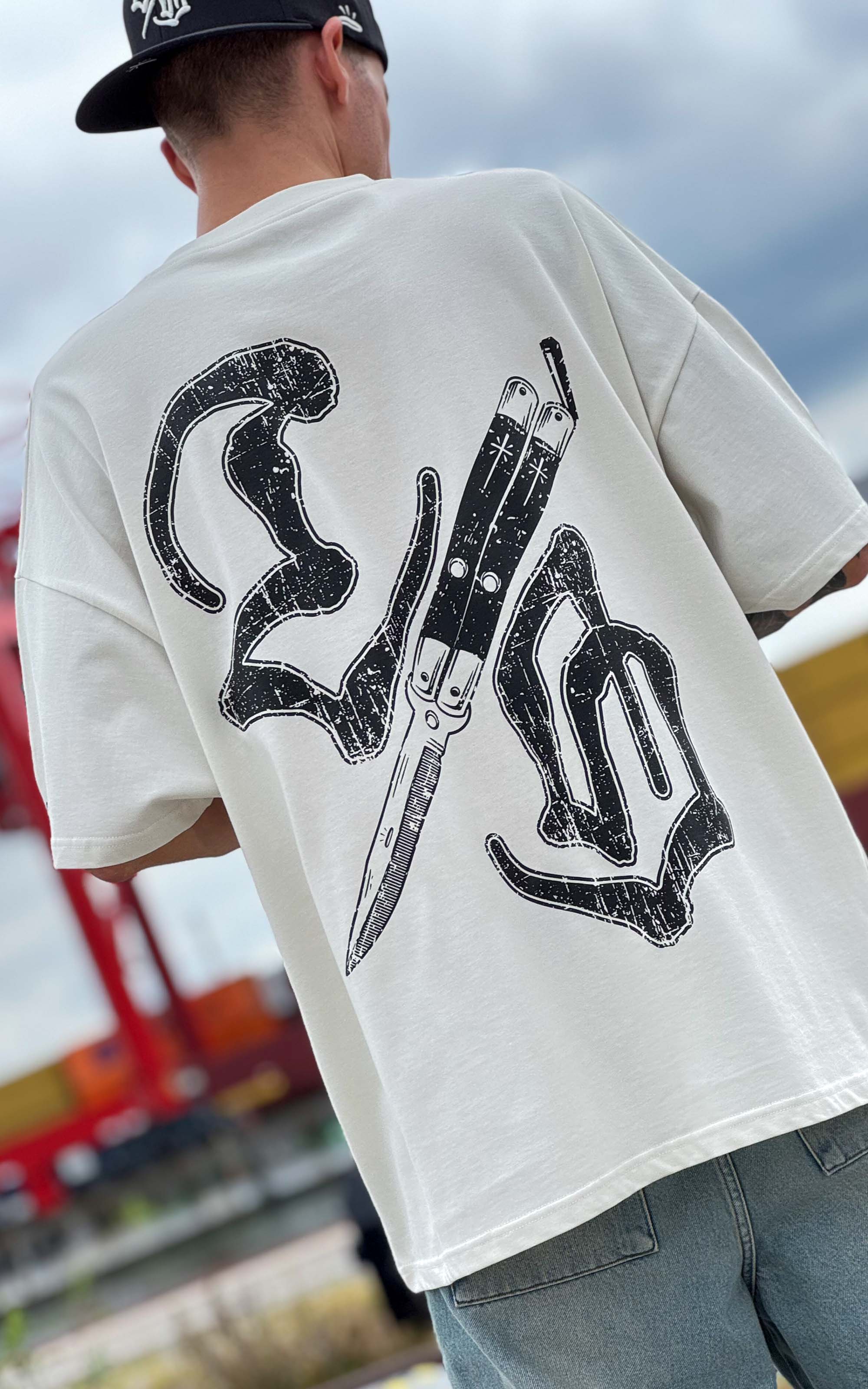 Collection of Lost Script - Heavy Oversized Tee 240GSM in a gallery layout