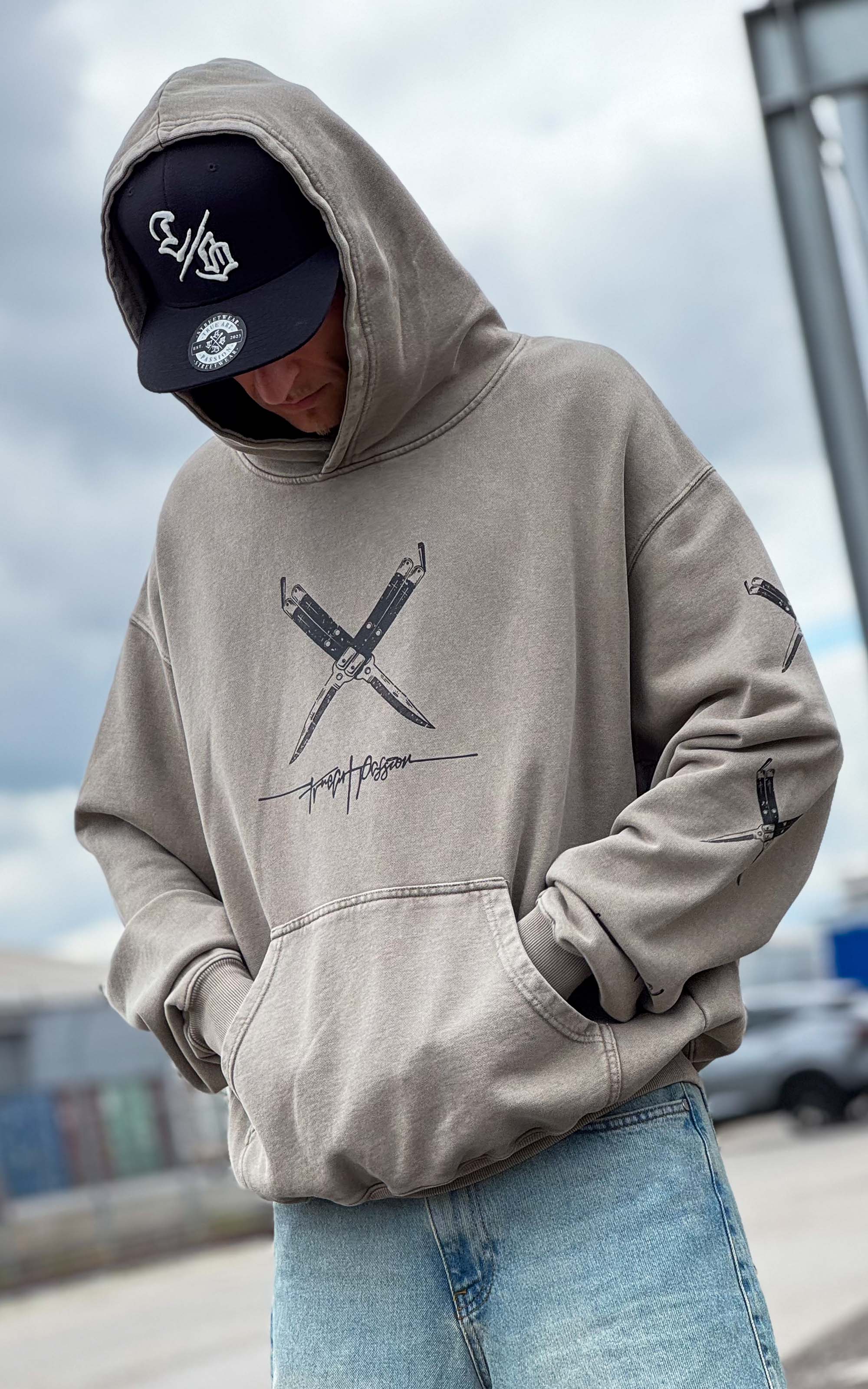 Collection of Lost Script - Heavy Oversized Hoodie 460GSM in a gallery layout